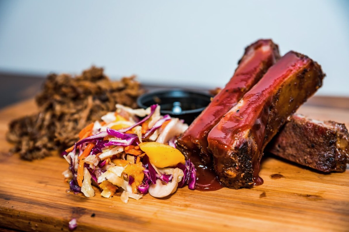 Ribs and other meats and sides at The Taste Smokers in Bethlehem.